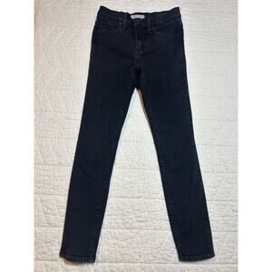 Madewell Women Black Curvy Roadtripper Supersoft Skinny Jeans in Ardley Wash 25P